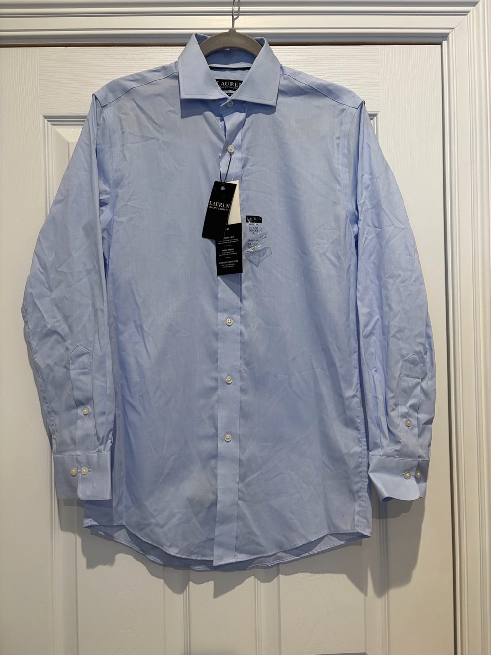 Ralph Lauren Light Blue Men's Dress Shirt - Classic Spread Collar